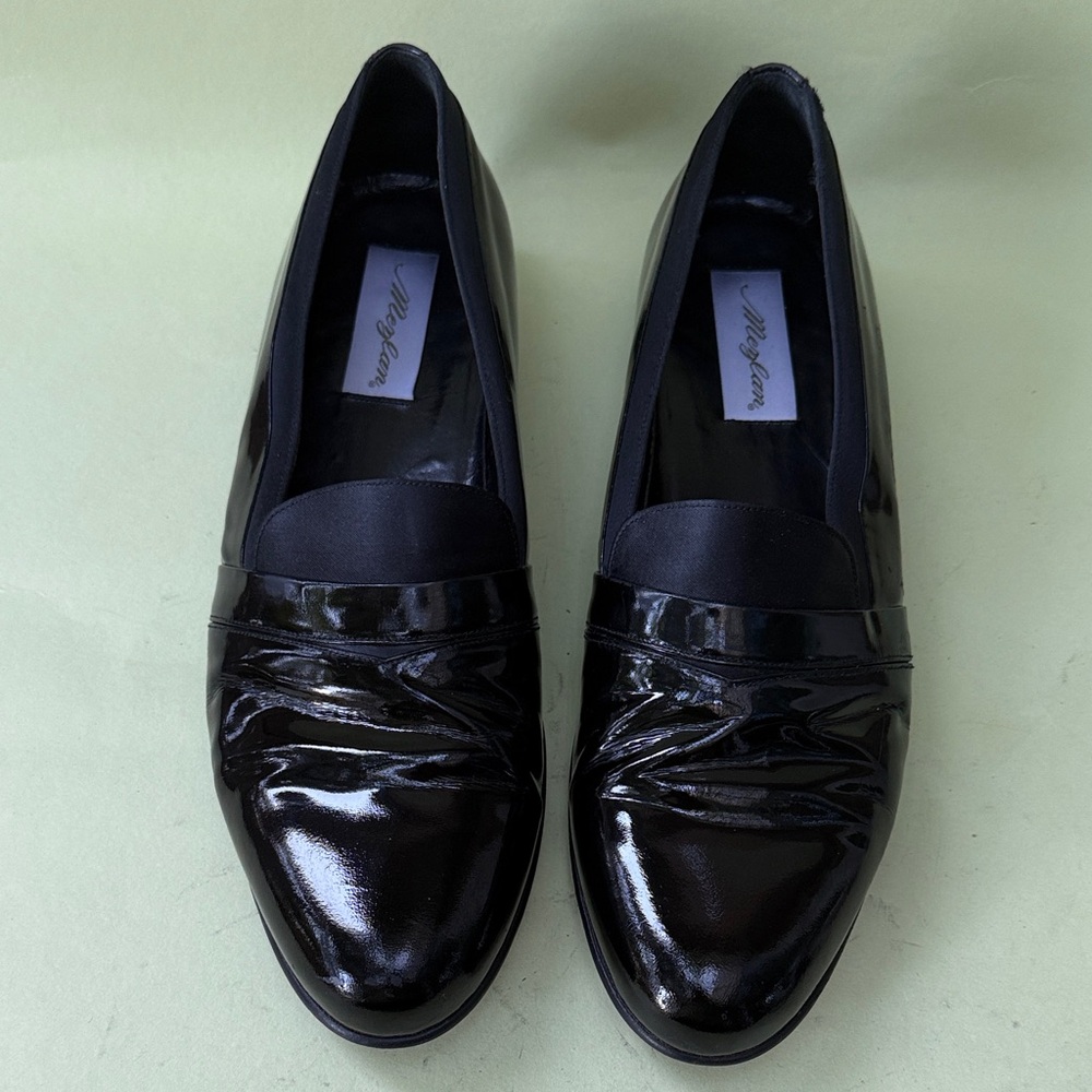 Mezlan Patent Leather/Satin Black Men's Loafers
